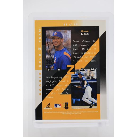 1998 Zenith Z-Team Gold #11 Derek Lee RC PSA 10 Gem Mint San Diego Padres Pop 1 - Picture 5 of 5